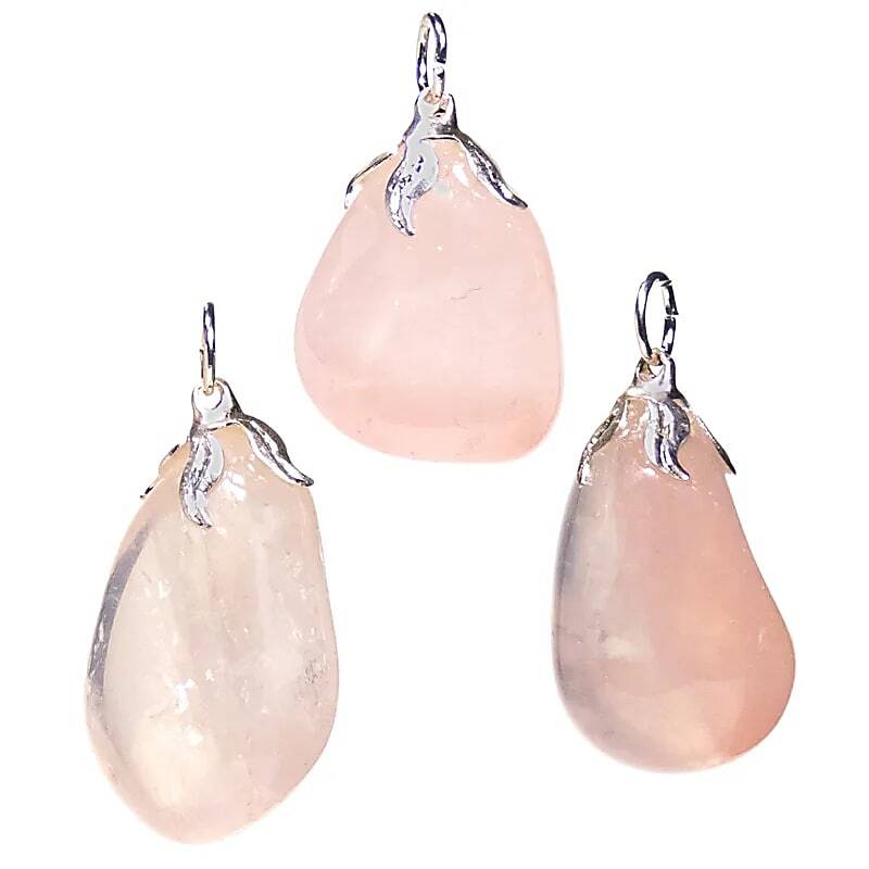 Ciondolo in Quarzo Rosa