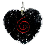 Ciondolo in Shungite a forma di cuore