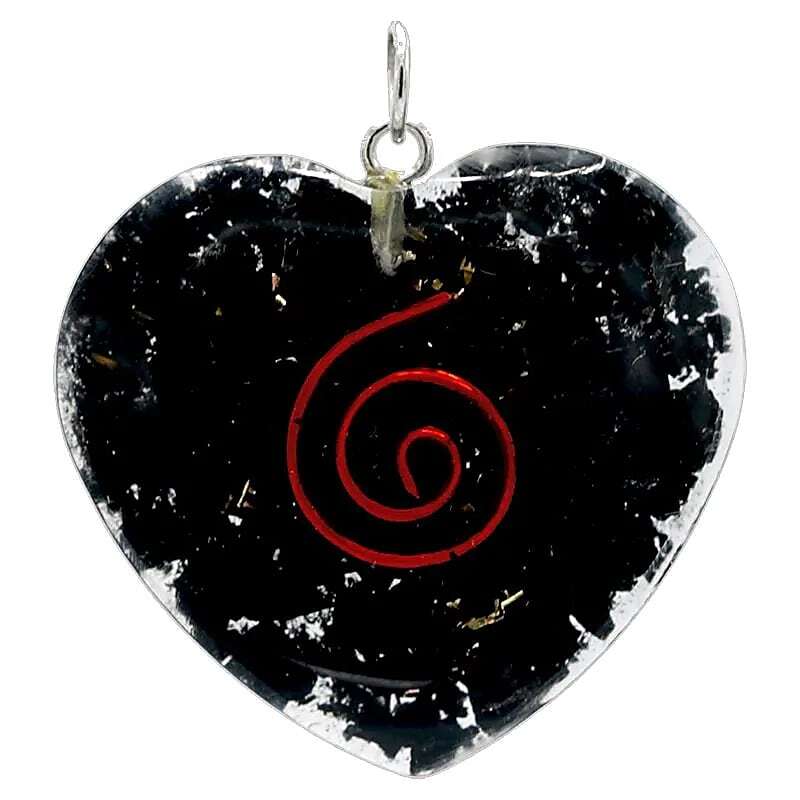 Ciondolo in Shungite a forma di cuore