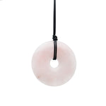 Ciondolo Donut in Quarzo Rosa