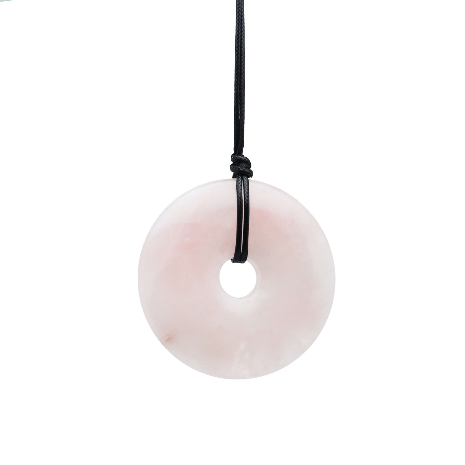 Ciondolo Donut in Quarzo Rosa