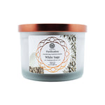 Salvia Bianca e Selenite - Candela Profumata Artigianale - 256g