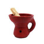 Vaso rosso con incenso
