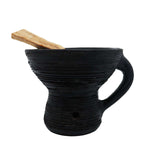 Vaso nero con incenso