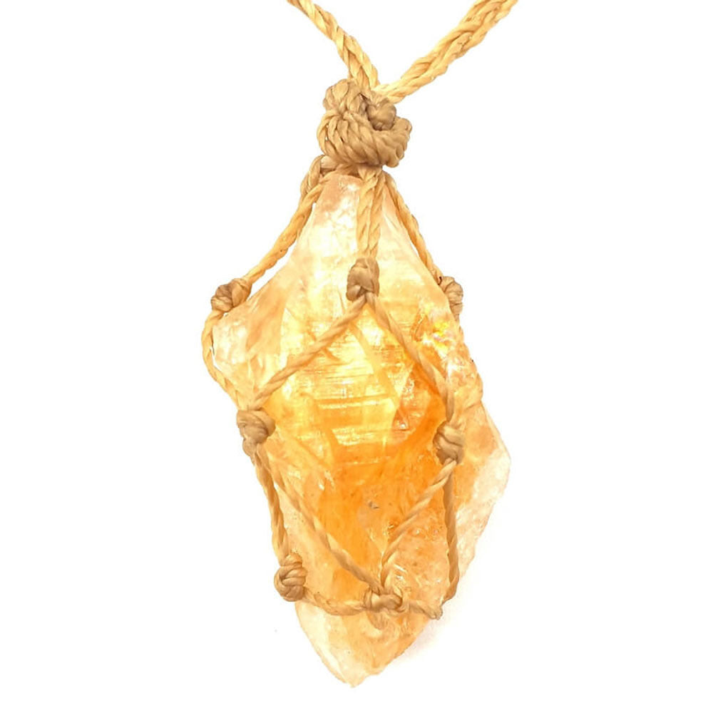 Collana regolabile di Citrino grezzo