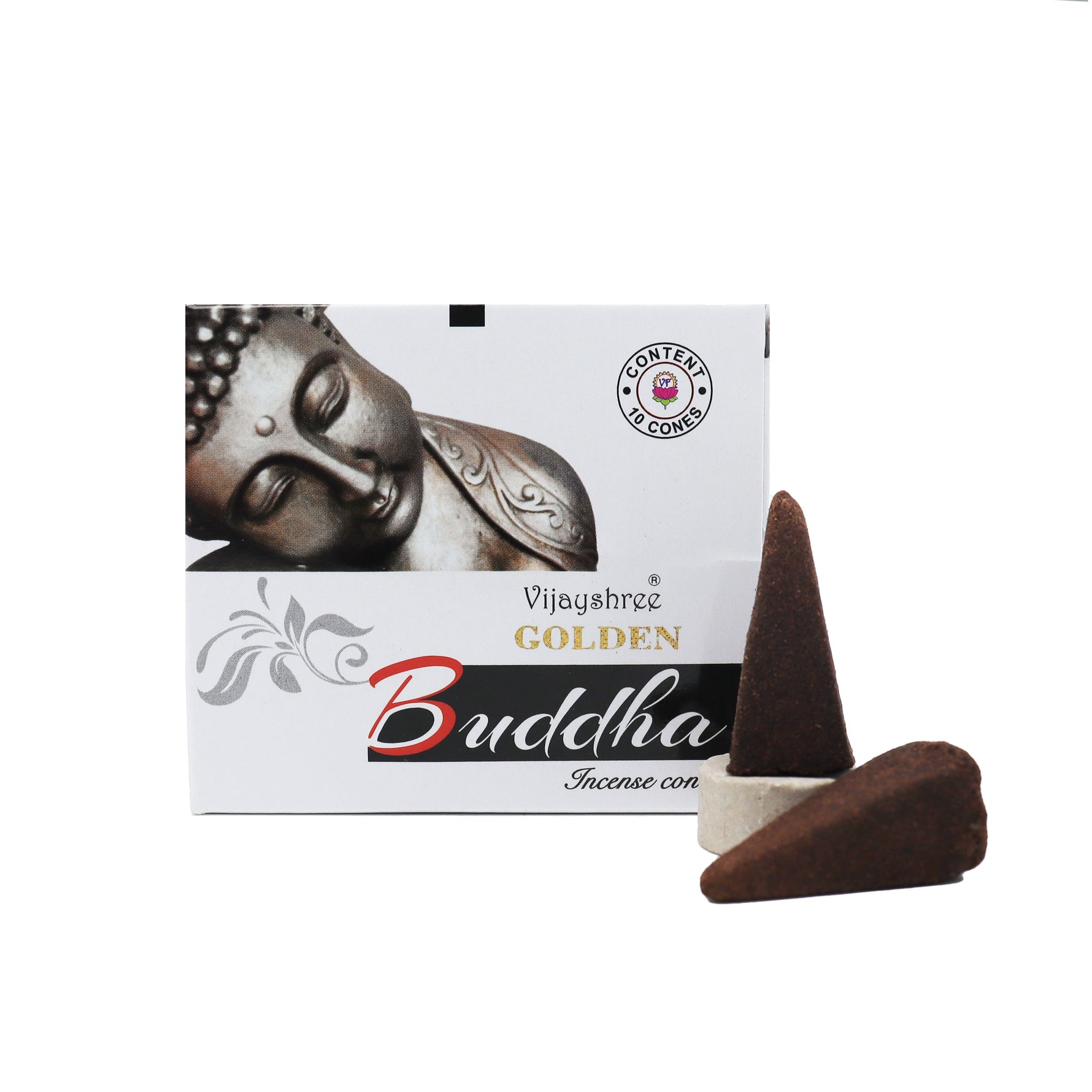 Buddha - Coni di Incenso - Vijayshree Golden Nag - 10pz