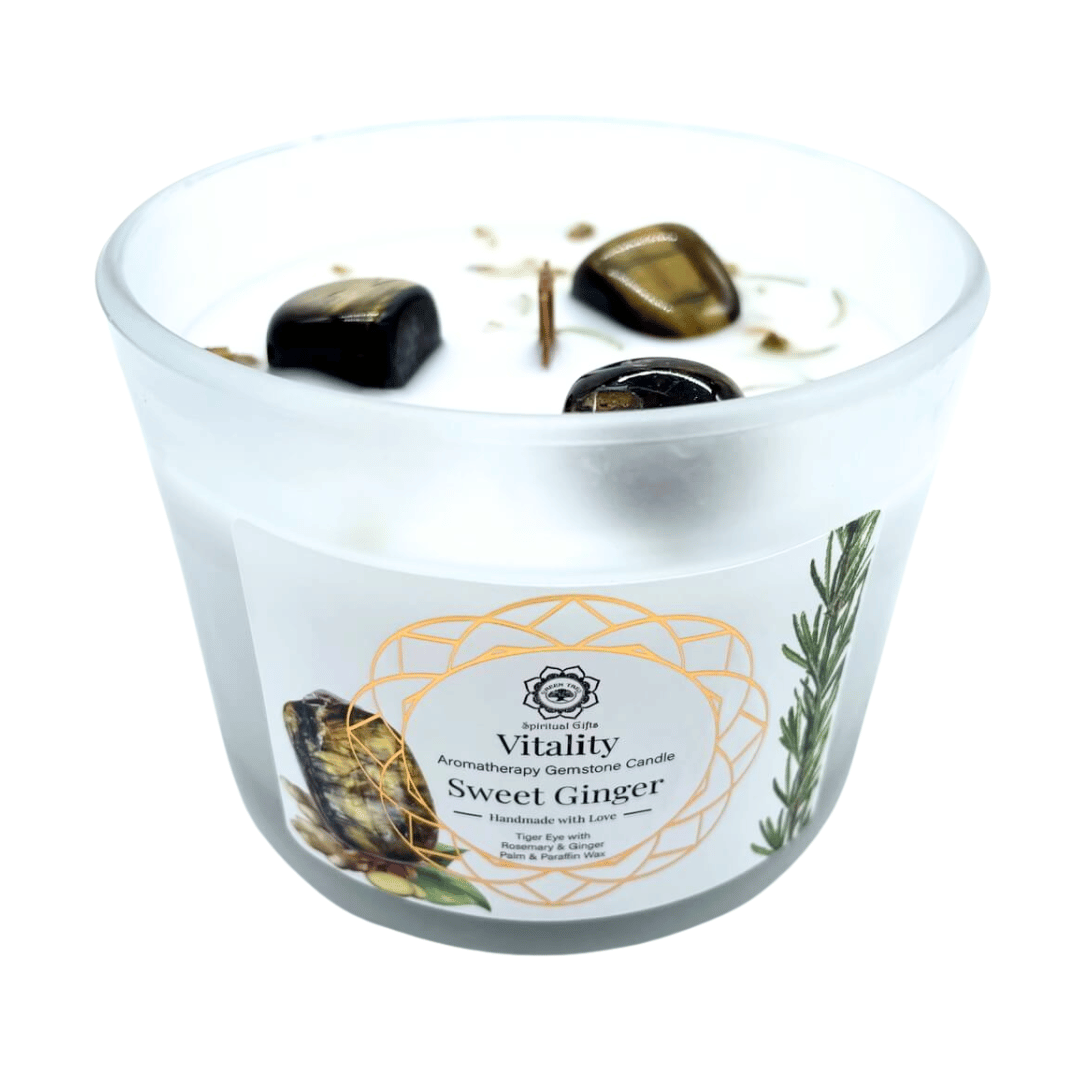 Zenzero dolce e Occhio di Tigre - Candela Profumata Artigianale - 256g