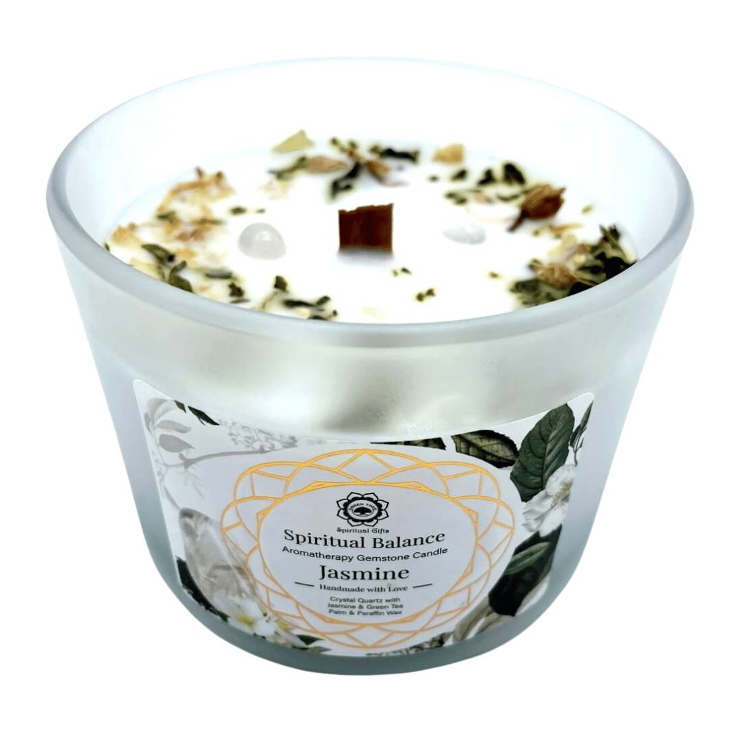 Gelsomino e Cristallo di Rocca - Candela Profumata Artigianale - 256g