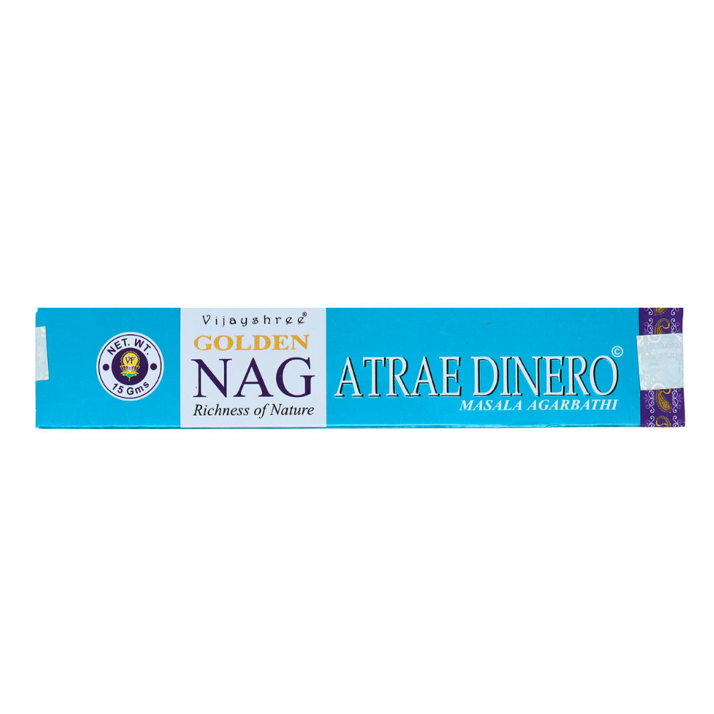 Attrazione Denaro - Bastoncini di Incenso - Vijayshree Golden Nag - 15g