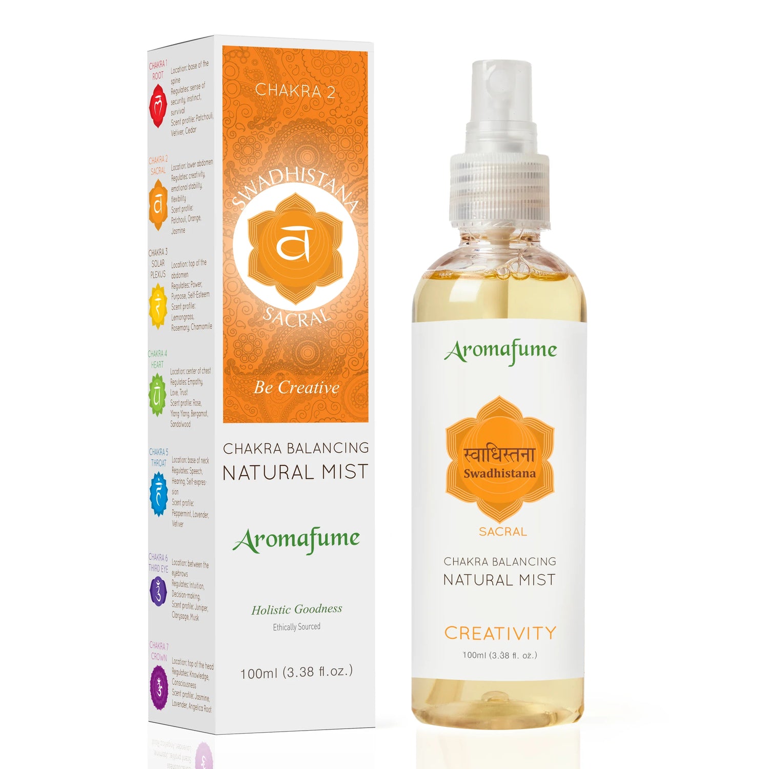 2 Chakra - Deodorante Spray per Ambienti - Aromafume - 100ml