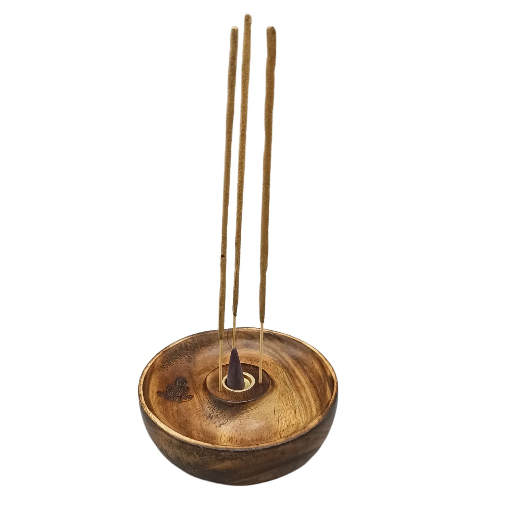 Porta incenso per bastoncini e coni - Buddha - immagine