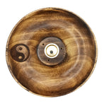 Porta incenso per bastoncini e coni - Ying Yang