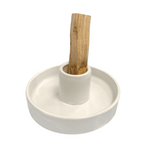 Porta Palo Santo in ceramica - Bianco
