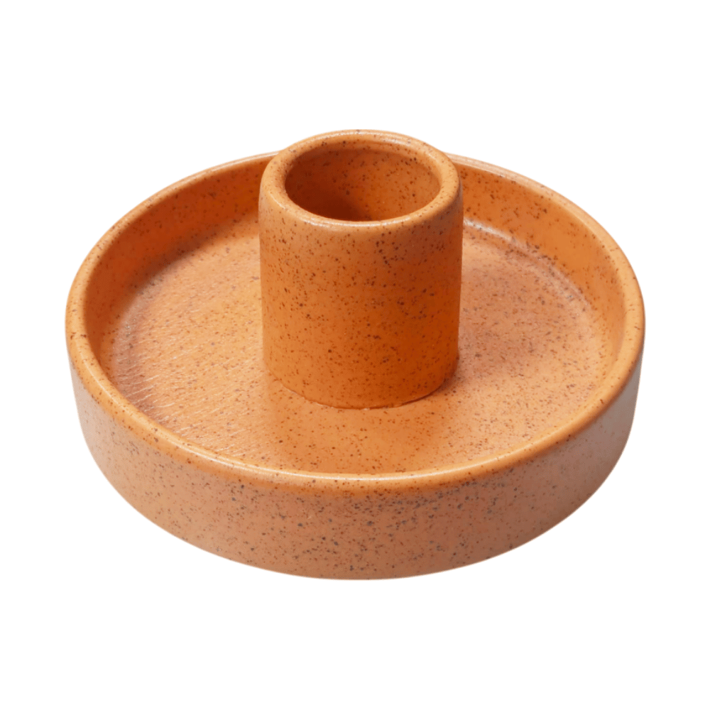 Porta Palo Santo in ceramica - Arancio - dettaglio
