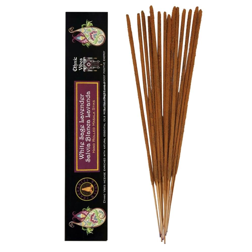Salvia Bianca e Lavanda - Bastoncini di Incenso - Ethnic Vibes - 15g