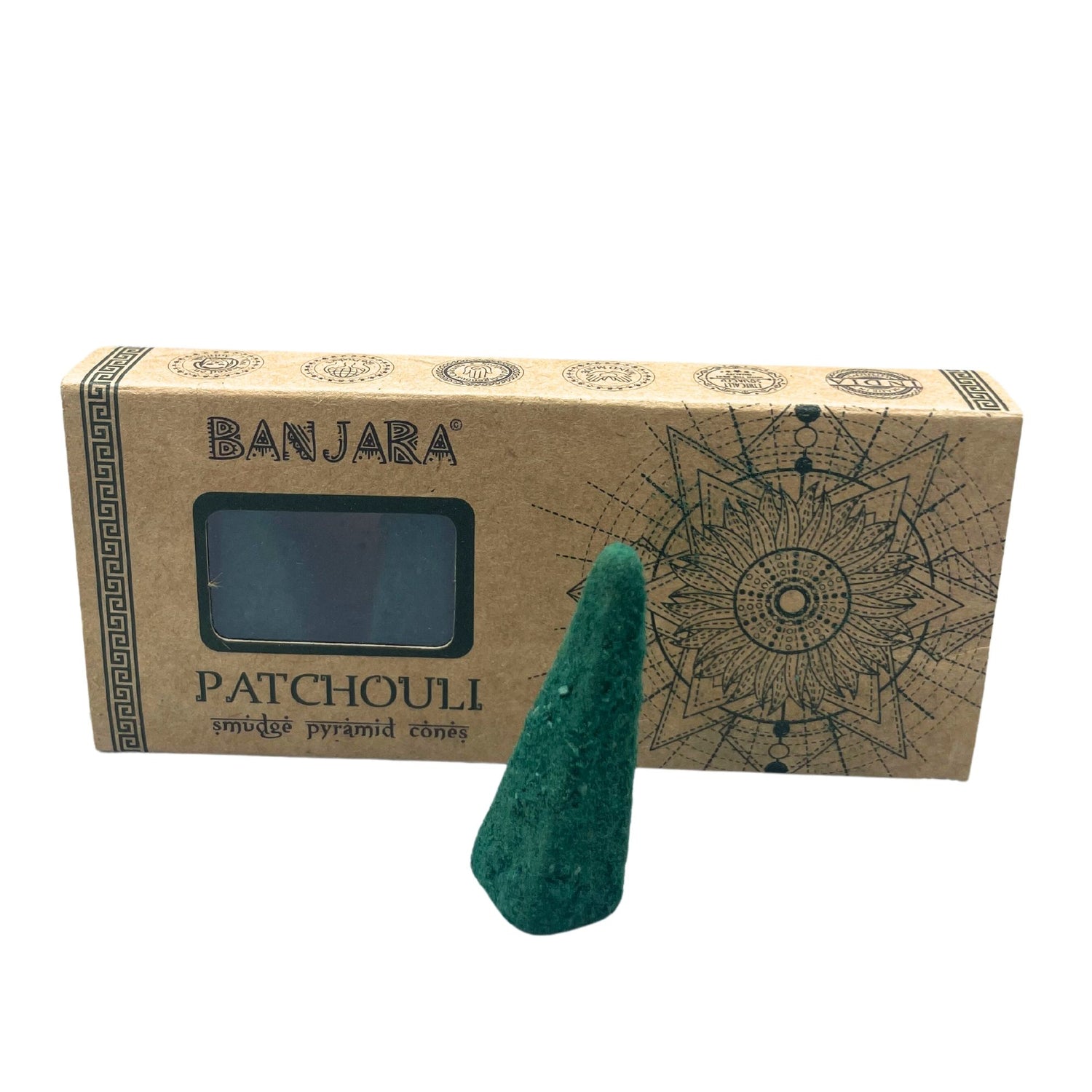 Patchouli - Coni di incenso Smudge - Banjara - 10pz