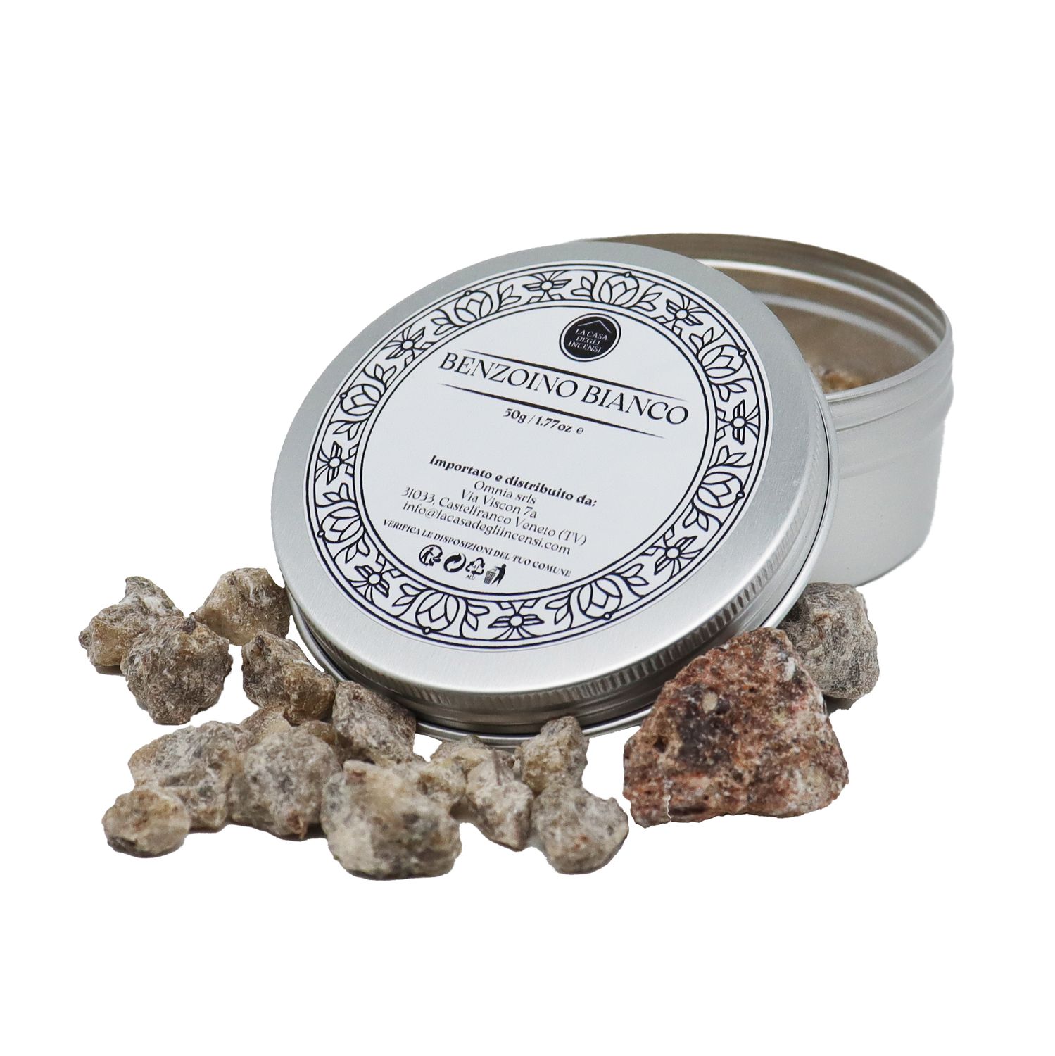 Incenso In Grani Benzoino Di Sumatra - Resina Naturale 100% - Profumo Dolce Vanigliato - Sacchetto 100g Con Zip