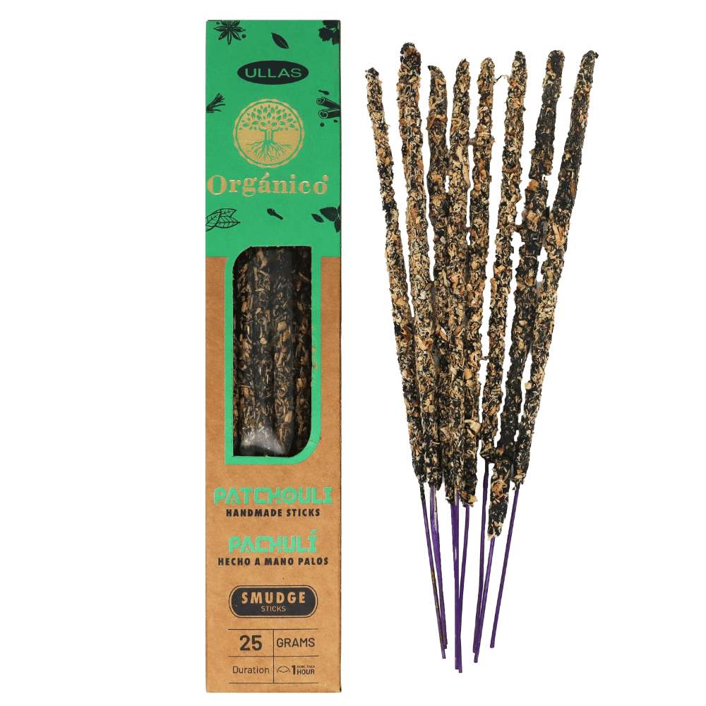 Patchouli - Bastoncini di incenso organici Ullas - 20g
