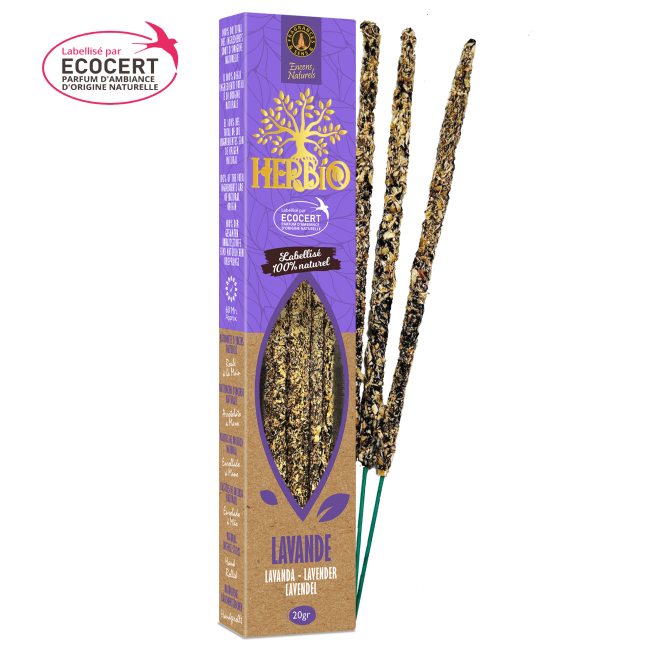 Lavanda - Bastoncini di incenso Herbio - Ecologici - 20g