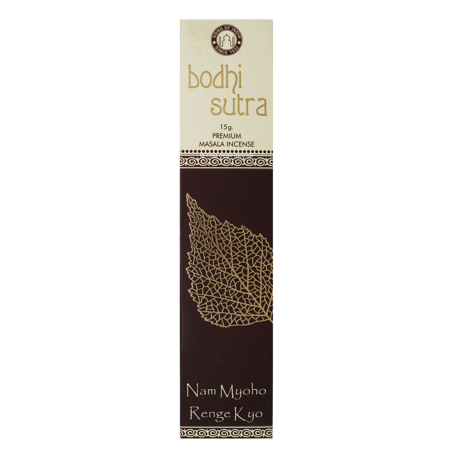 Bodhi Sutra - Bastoncini di incenso Song of India Premium - 15g