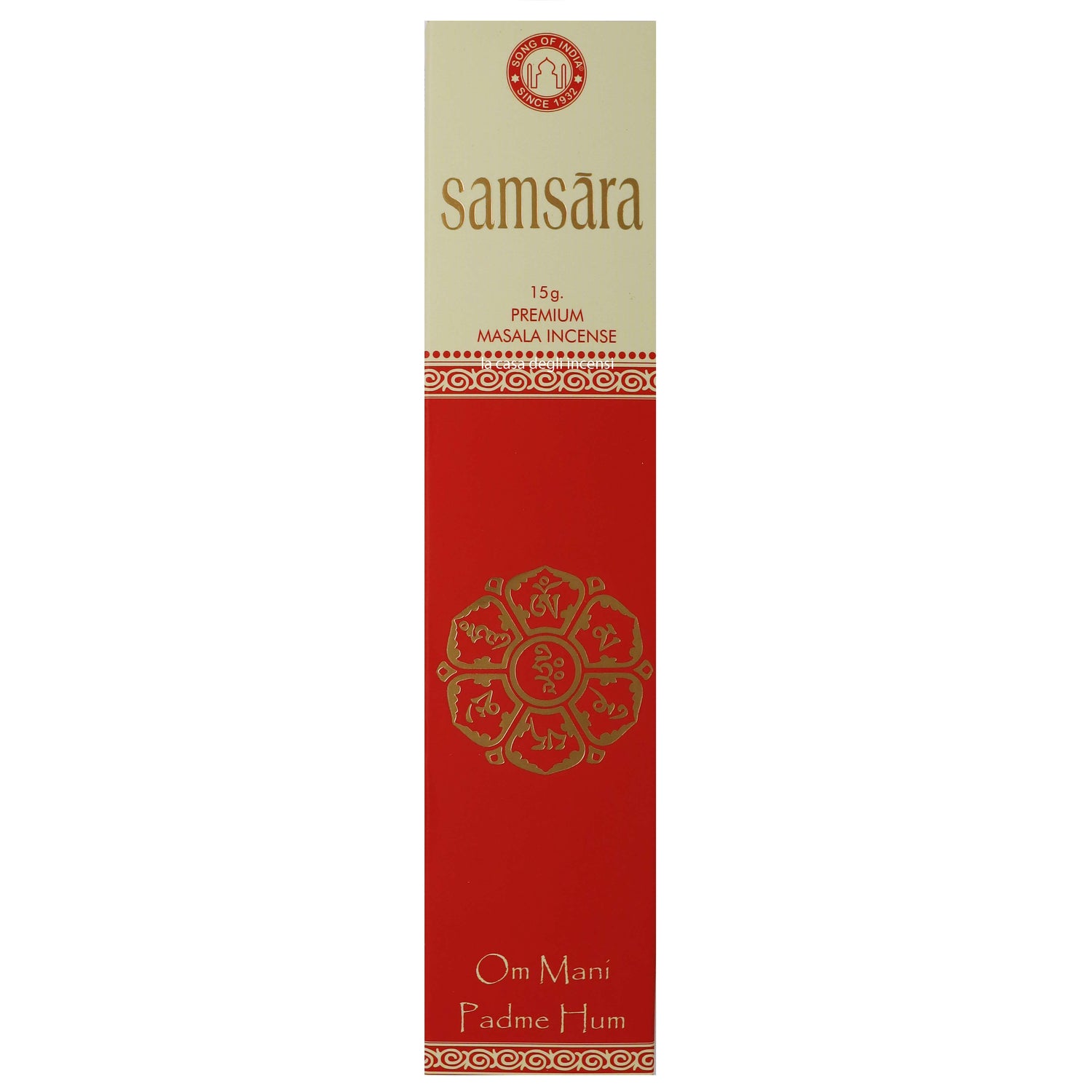 Samsara - Bastoncini di incenso Song of India Premium - 15g