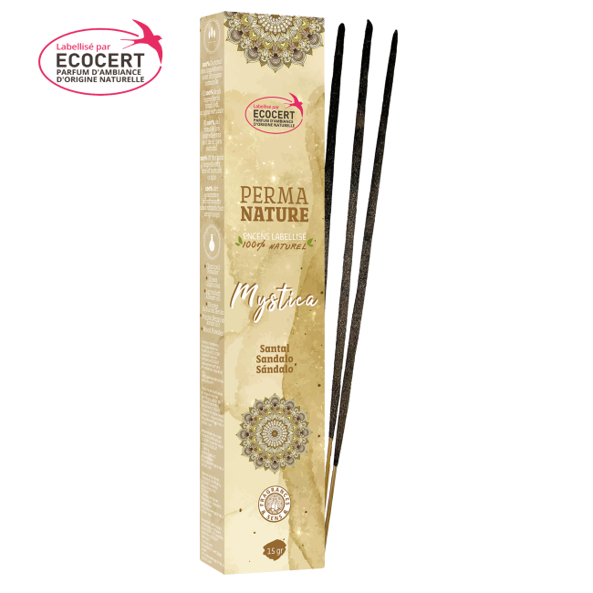 Sandalo - Bastoncini di incenso - Perma Nature - Certificati Ecocert - 15g
