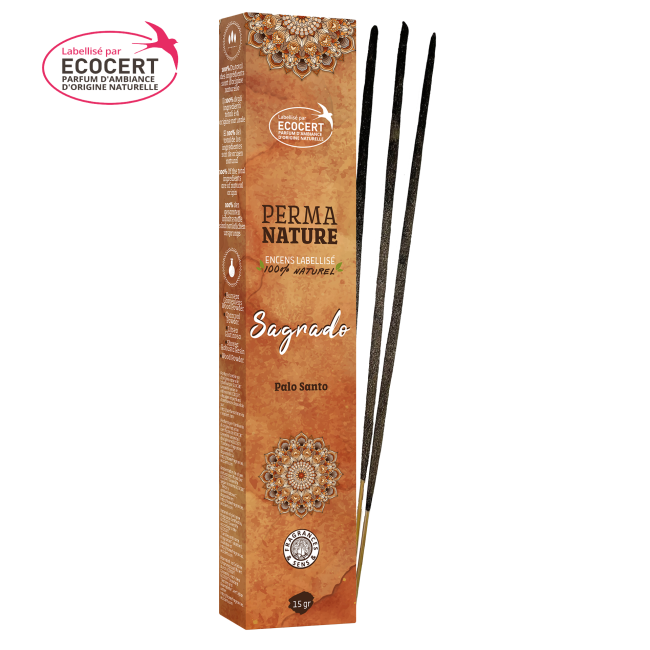 Palo Santo - Bastoncini di incenso - Perma Nature - Certificati Ecocert - 15g