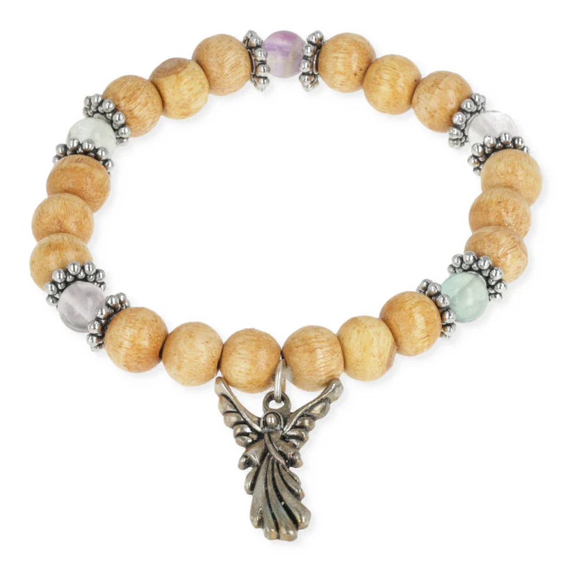Arcangelo Metatron - Braccialetto Elastico con Pietra di Morganite