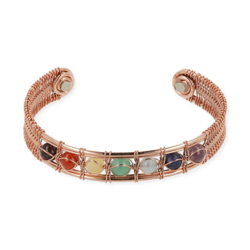 Bracciale in Rame - 7 Chakra