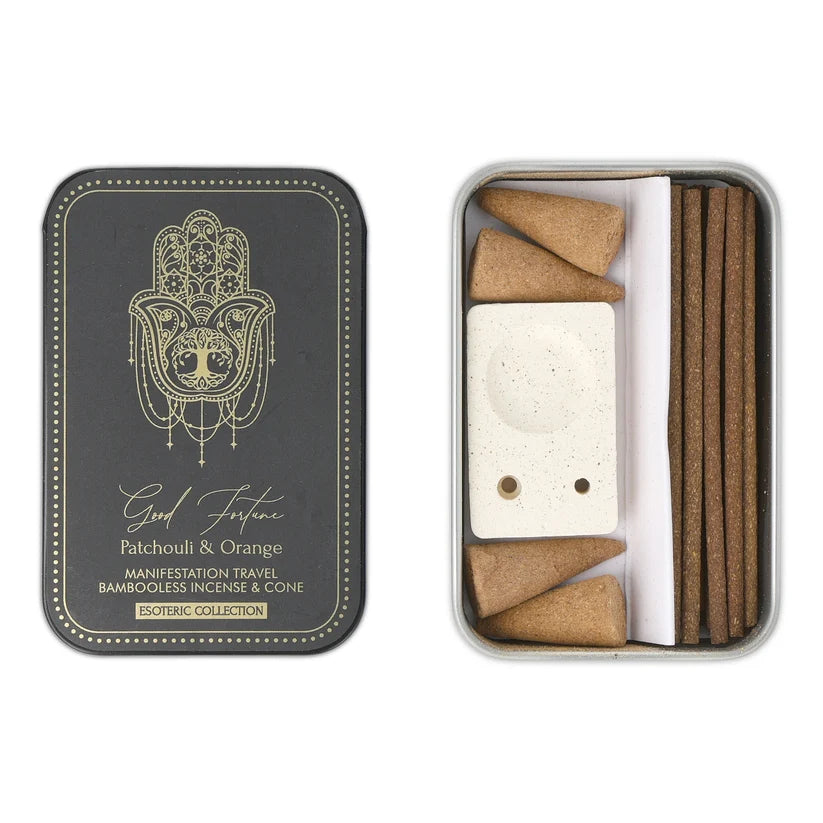Patchouli e Arancia - Coni e Bastoncini di incenso - Pure Works Esoteric Collection - Con portaincenso