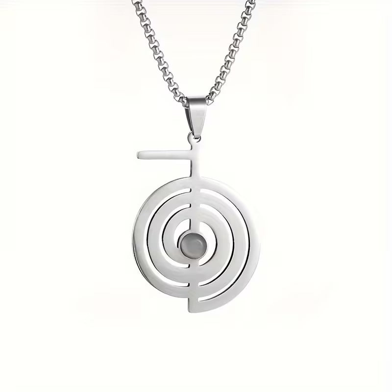 Collana Spirale con Simbolo - Ciondolo Energetico e Spirituale
