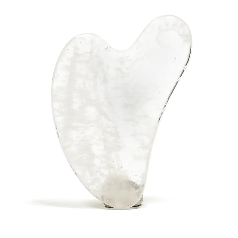 Pietra da Massaggio Gua Sha – Cristallo di Rocca - 8cm