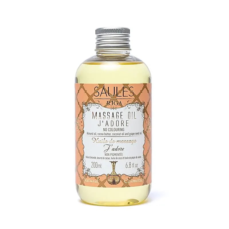 J'adore - Olio da massaggio naturale - Saules Fabrika - 200ml