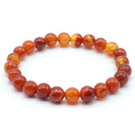 Bracciale in Cornalina Striata in 8mm