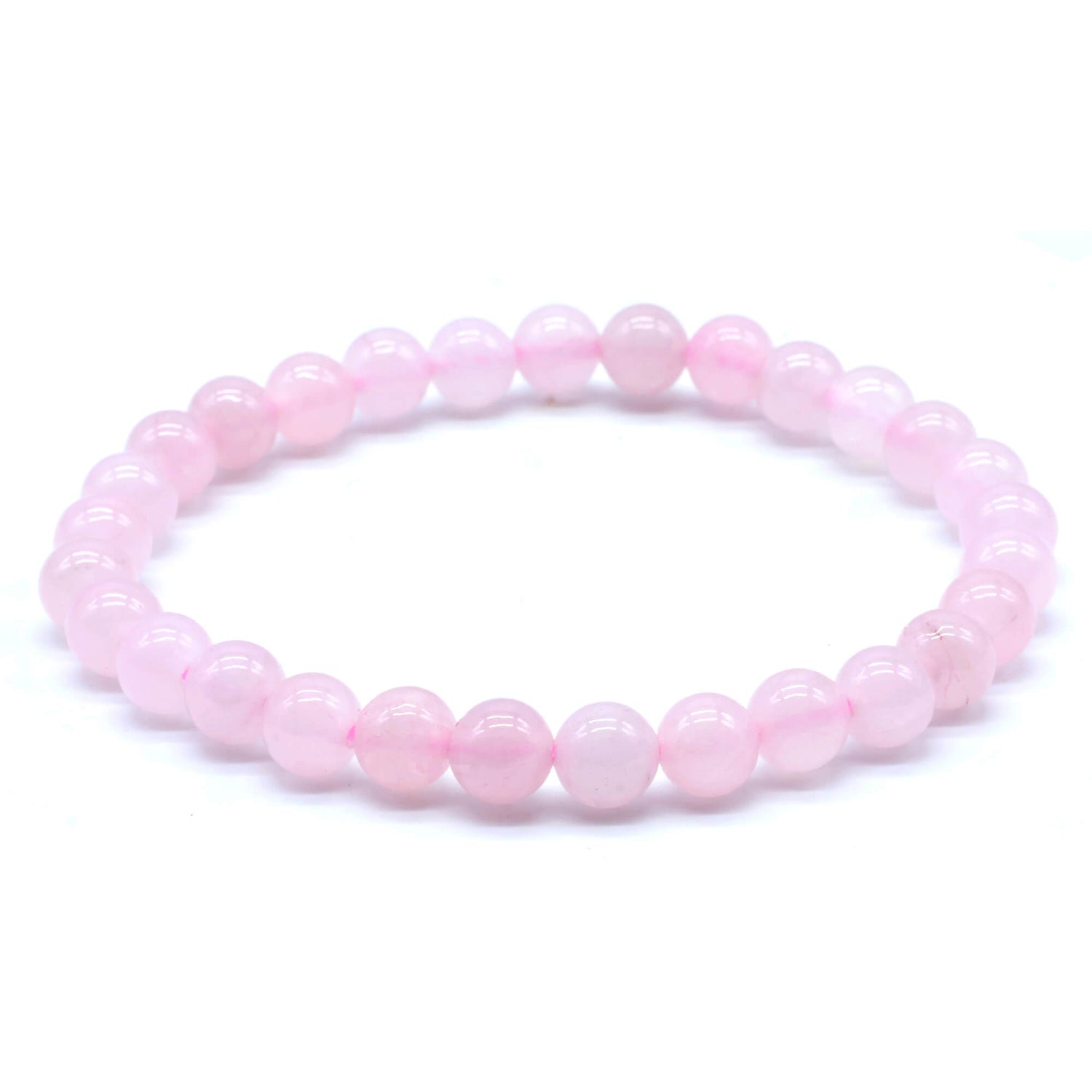 Bracciale in Quarzo Rosa in 6mm