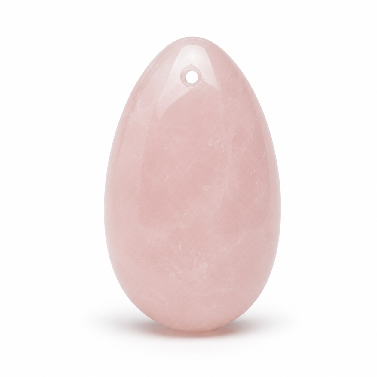 Yoni Egg in Quarzo Rosa Naturale – 4 cm