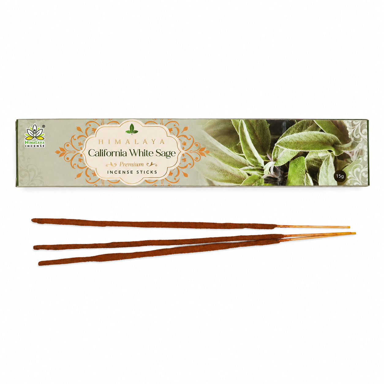 Salvia Bianca - Bastoncini di incenso - Himalaya Incense Premium - 15g