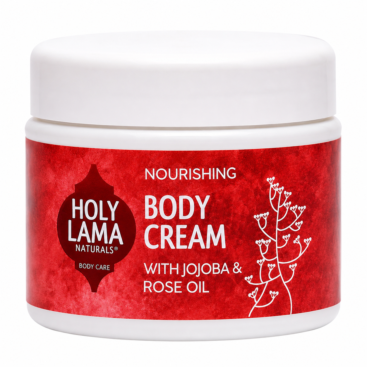 Holy Lama Naturals Crema Corpo Nutriente con Jojoba e Rosa 100 ml