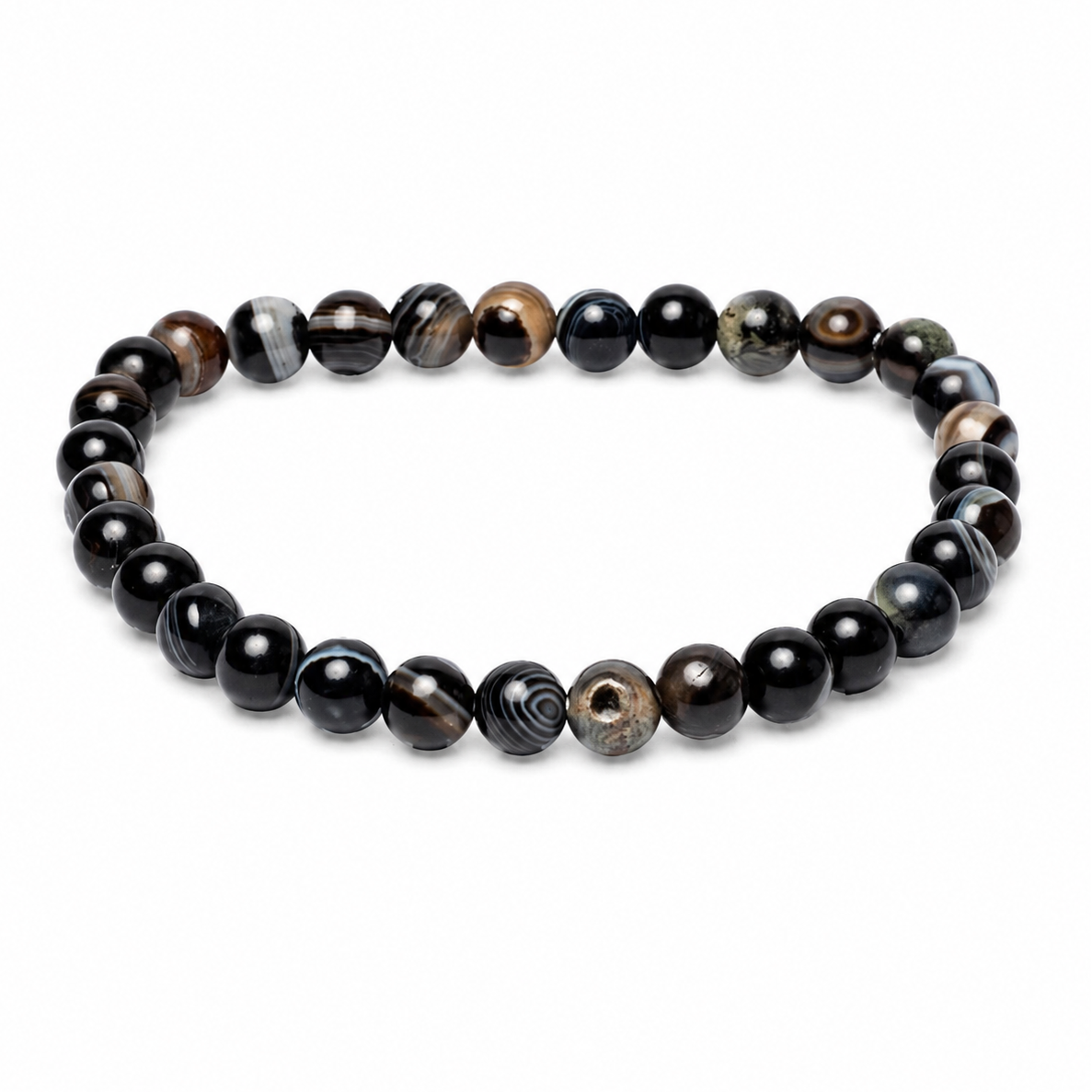 Bracciale in Agata Occhio di Shiva - 6 mm