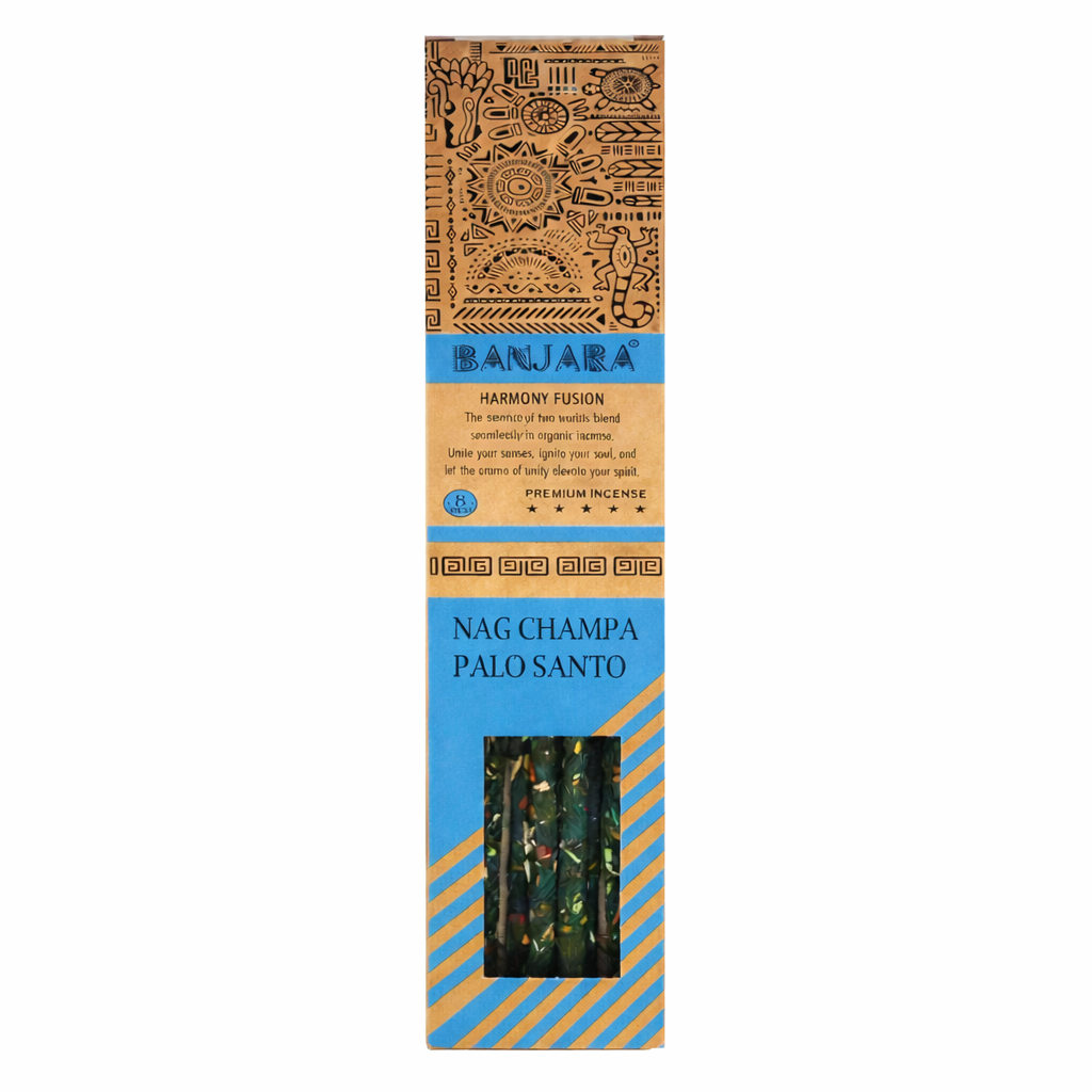 Palo Santo e Nag Champa - Bastoncini d'incenso - Banjara Harmony Fusion