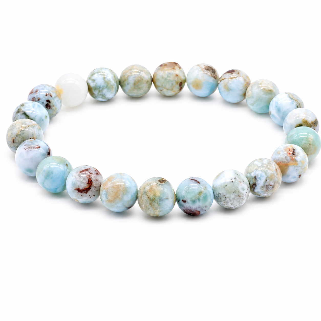 Bracciale in Larimar - 8mm