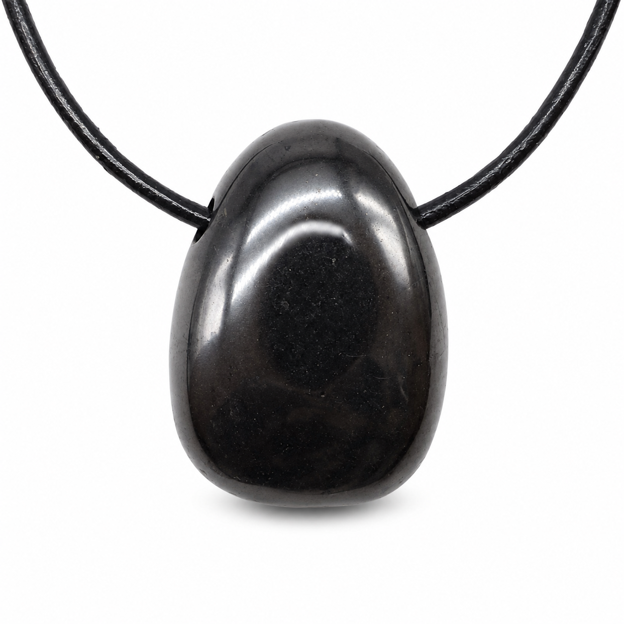 Ciondolo in Shungite Burattata Forata - 2-3 cm