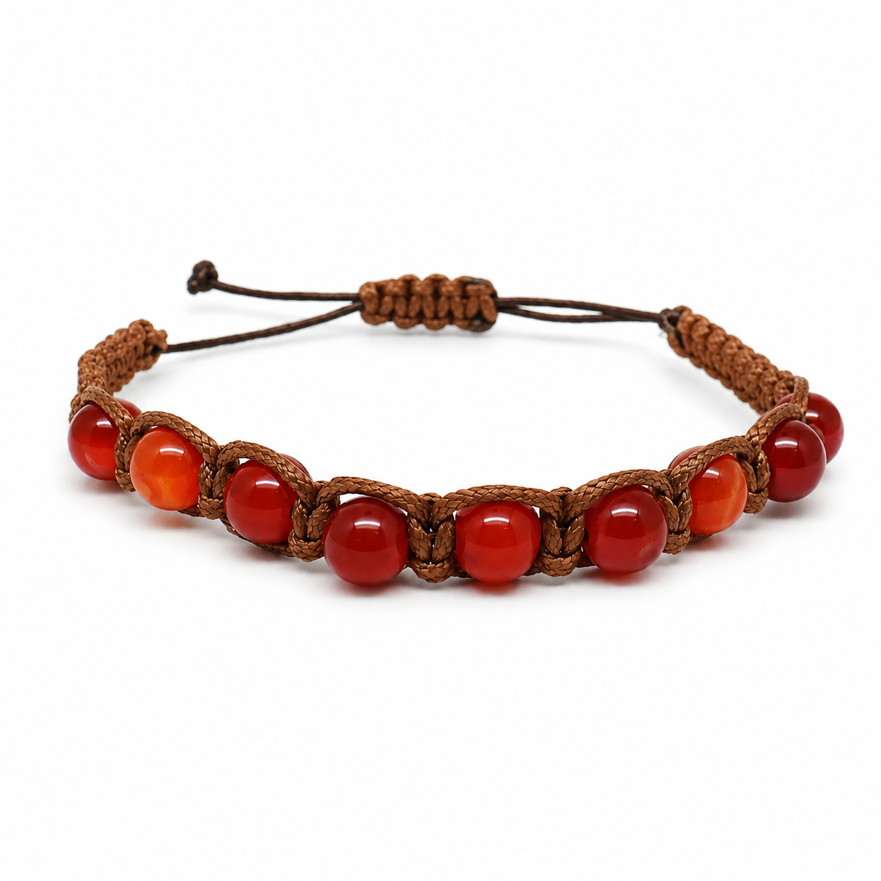Bracciale artigianale in Corniola - 8 mm