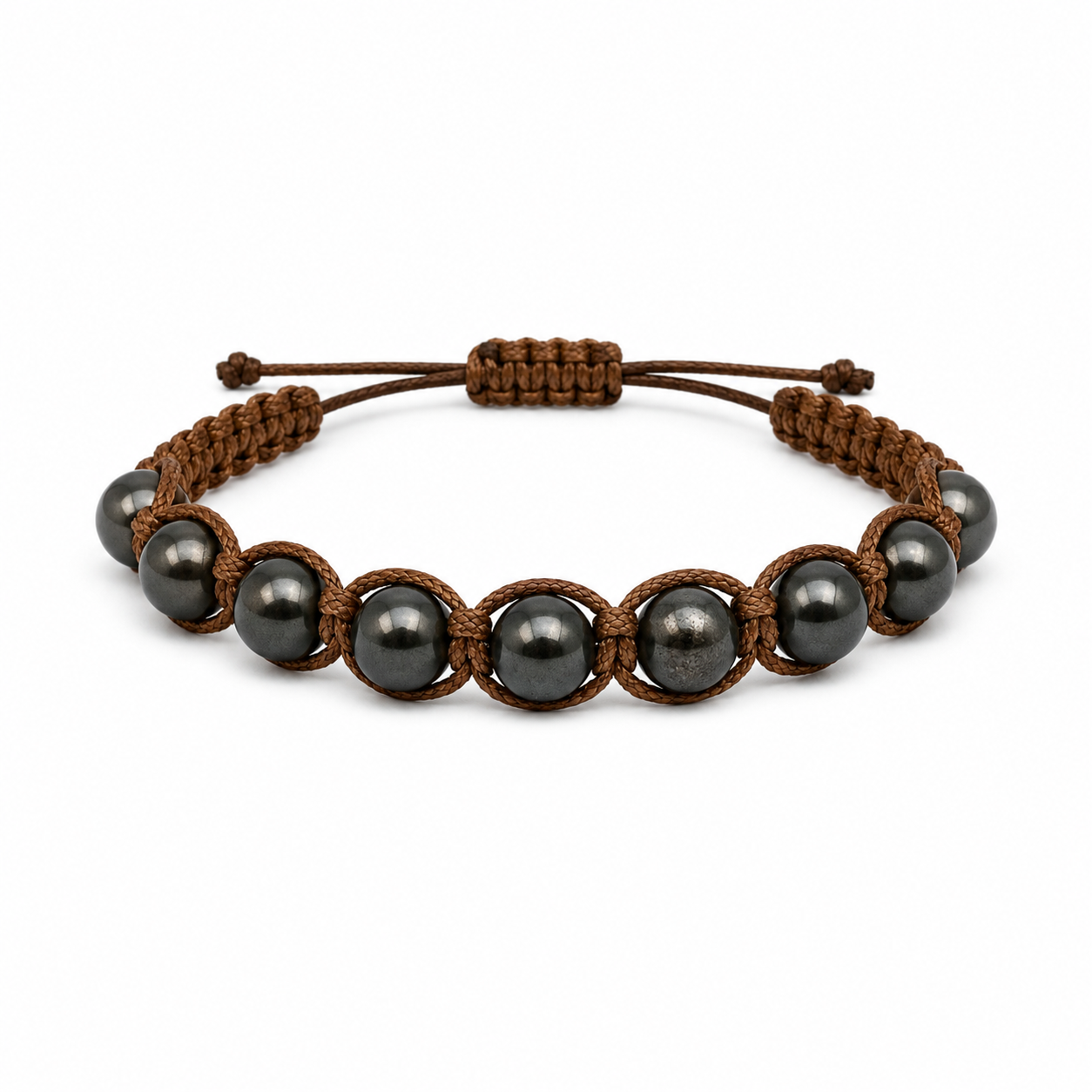 Bracciale artigianale in Pirite - 8 mm