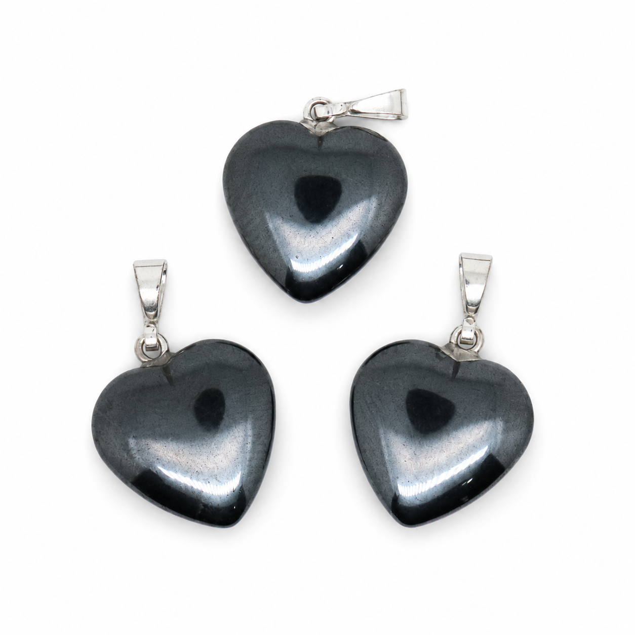 Ciondolo Cuore in Ematite Naturale 1,5 cm