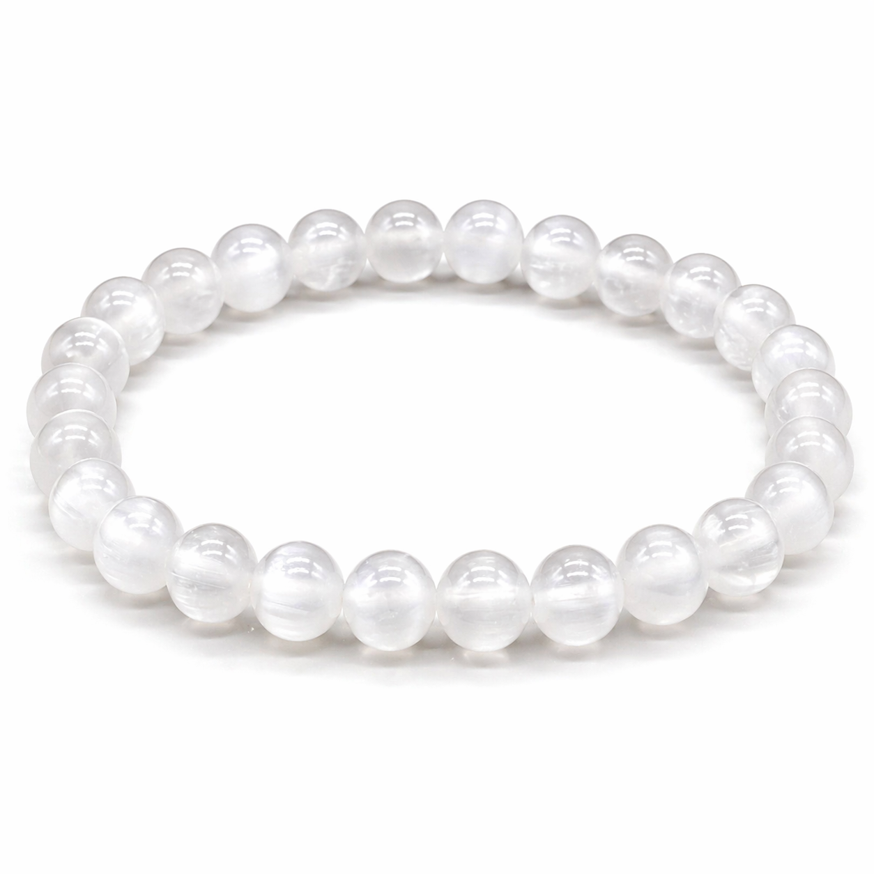 Bracciale in Selenite - 6mm