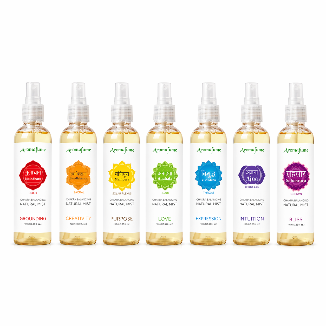 Set Spray Ambiente 7 Chakra Aromafume – Bundle Completo