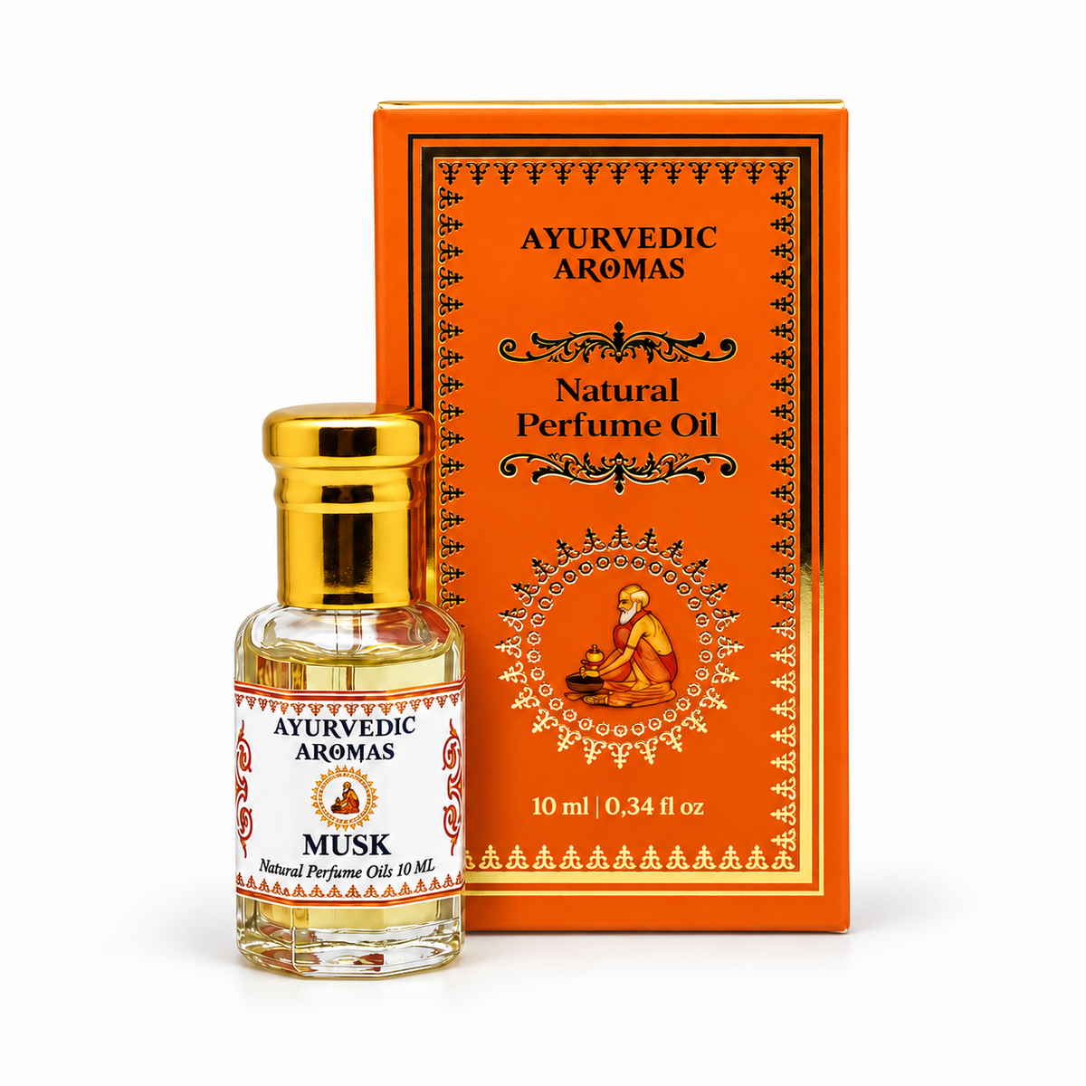 Weißer Moschus - Körperparfüm Roll-On – Ayurvedic Aromas - 10ml