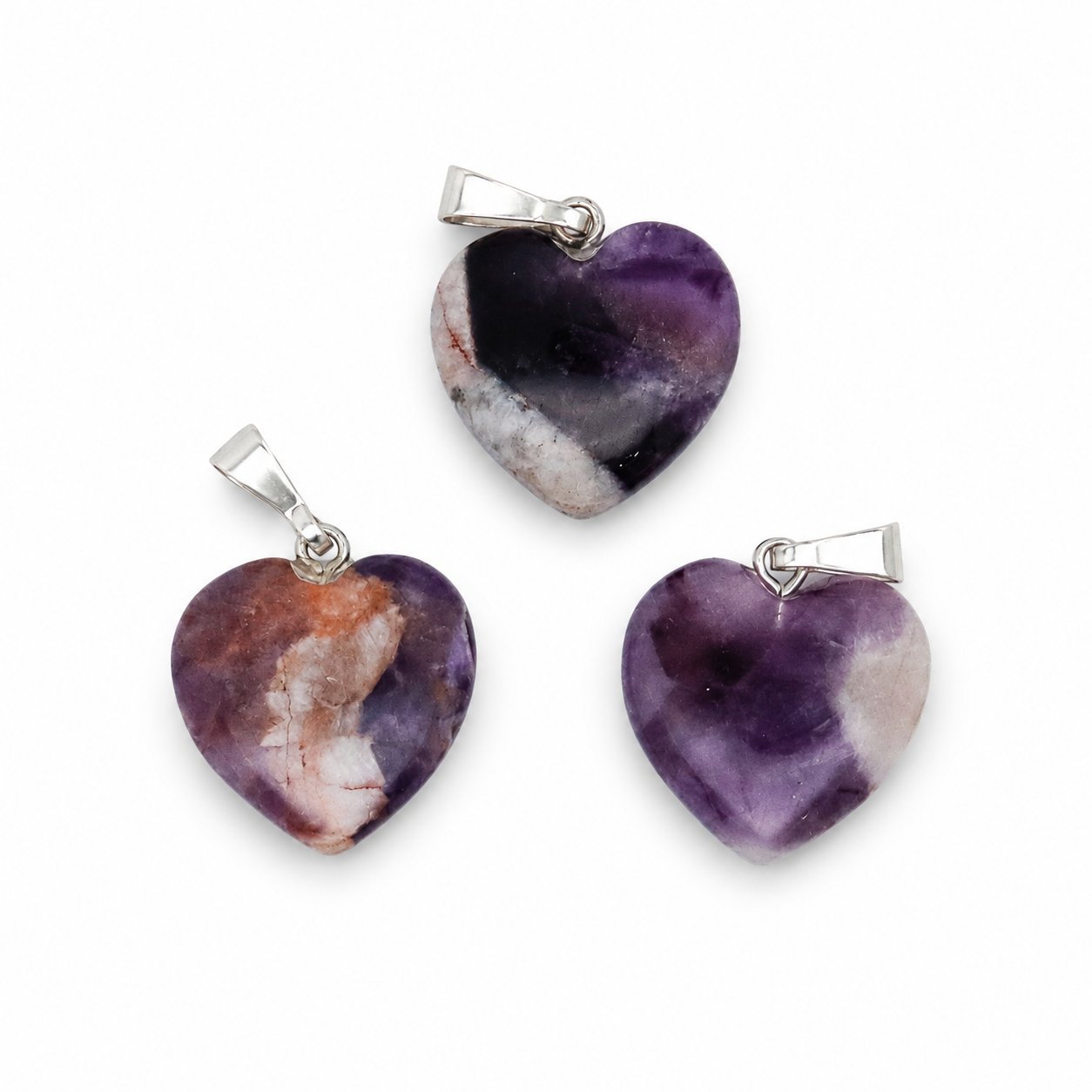 Ciondolo Cuore in Amestista - 1,5 cm