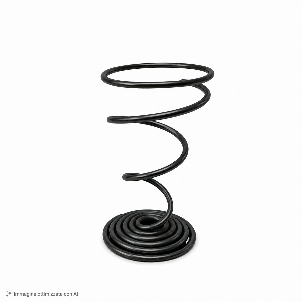 Spirale Porta Incenso per Smudge e Palo Santo - Nero Satinato